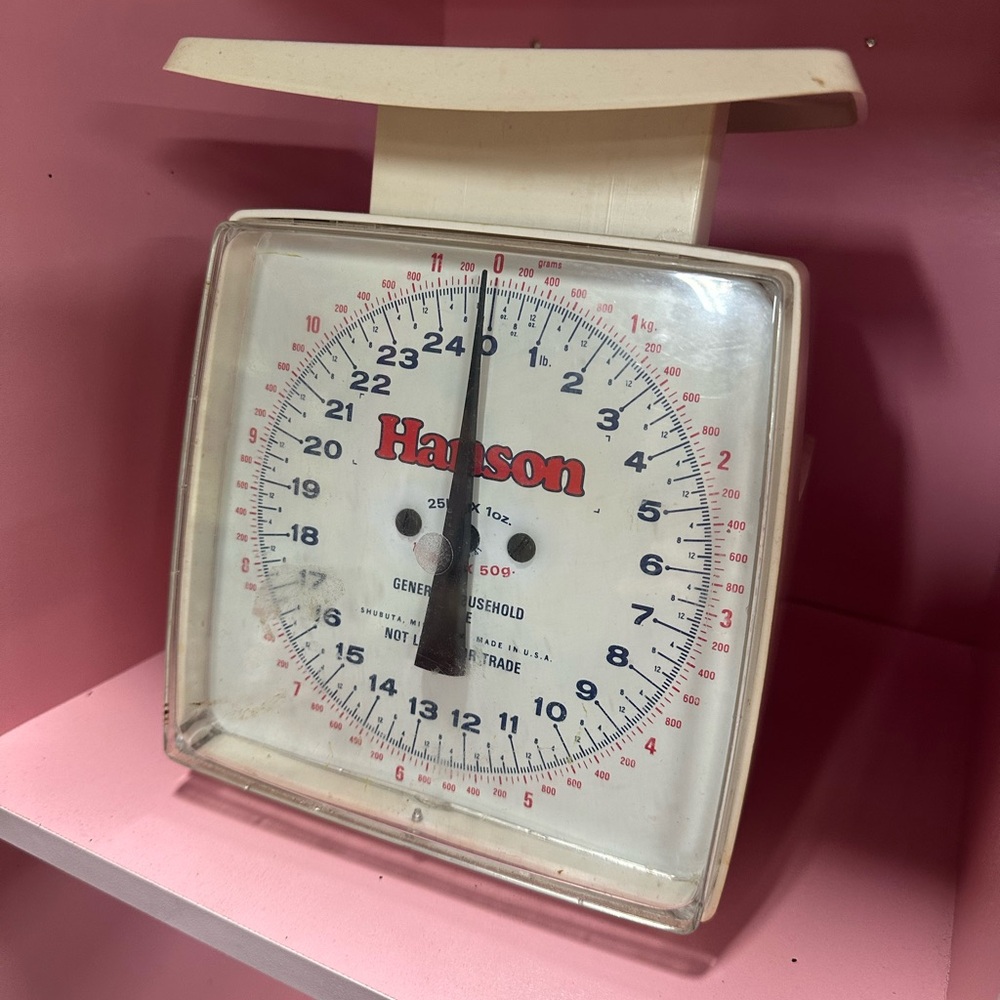 White Kitchen Scale